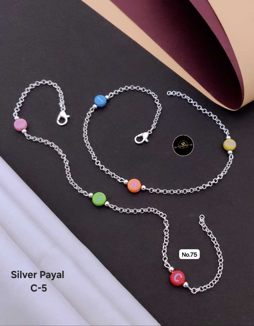 Ynf Brass KESH127 035 Womens Jewellery Wholesale Silver Payal Manufacturer - Jewellery Export