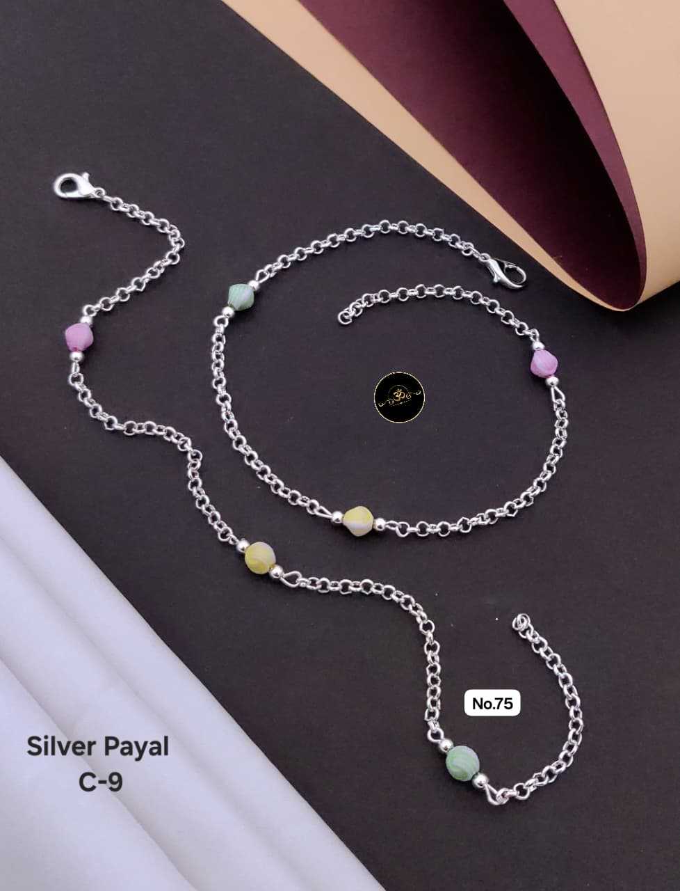 Ynf Brass KESH127 035 Womens Jewellery Wholesale Silver Payal Manufacturer - Jewellery Export