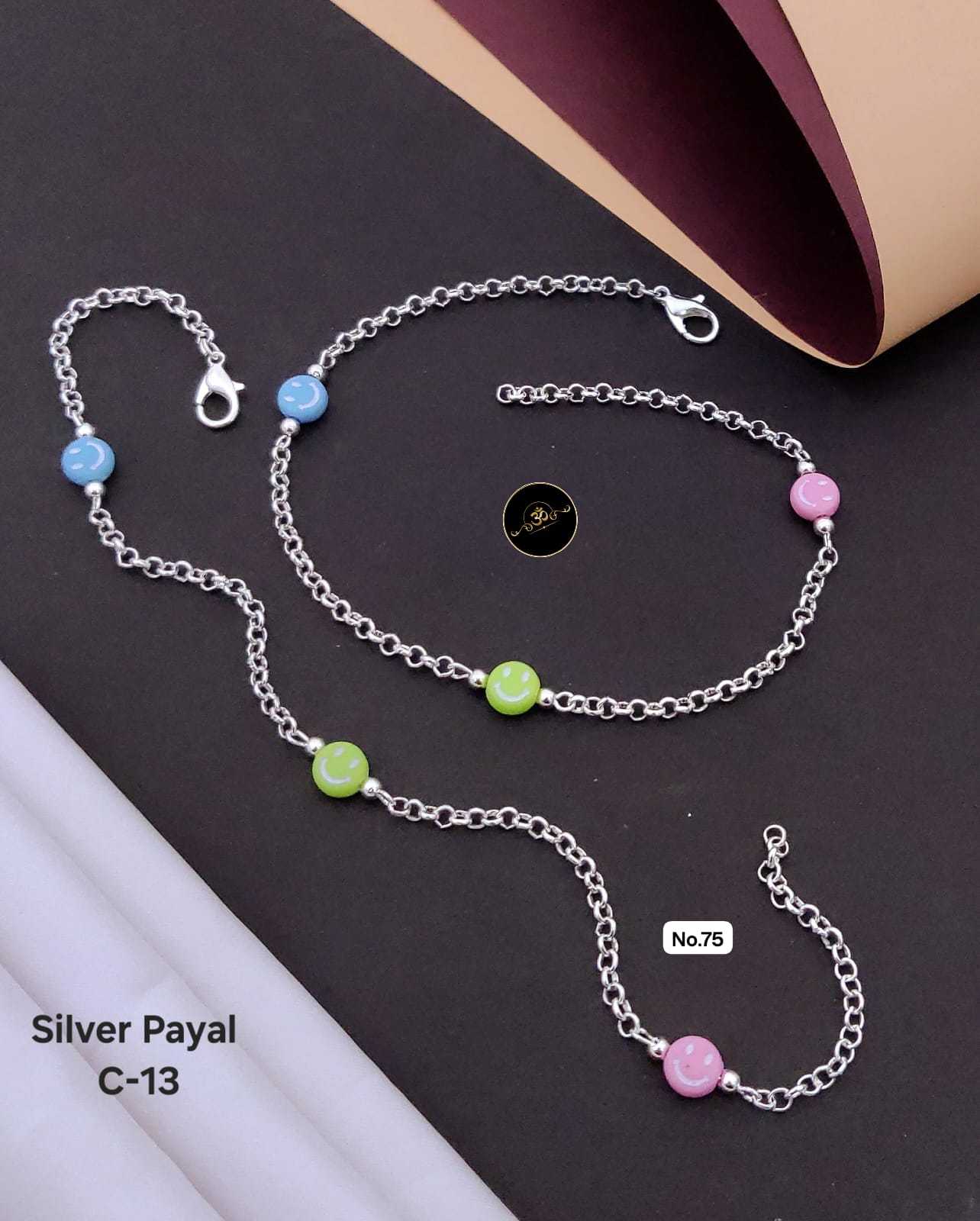 Ynf Brass KESH127 035 Womens Jewellery Wholesale Silver Payal Manufacturer - Jewellery Export