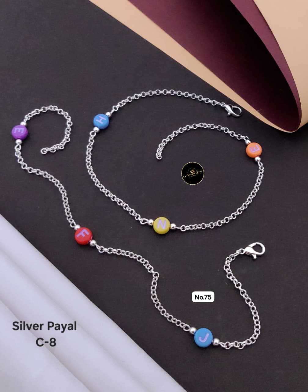 Ynf Brass KESH127 035 Womens Jewellery Wholesale Silver Payal Manufacturer - Jewellery Export
