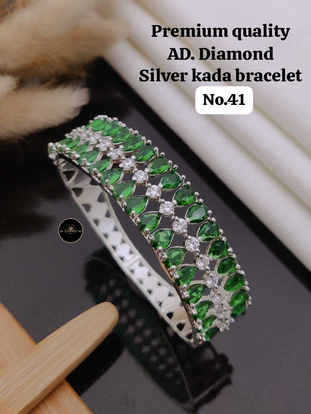 Ynf Brass KESH127 039 Womens Jewellery Wholesale AD Diamond Bracelet Manufacturer - Jewellery Export