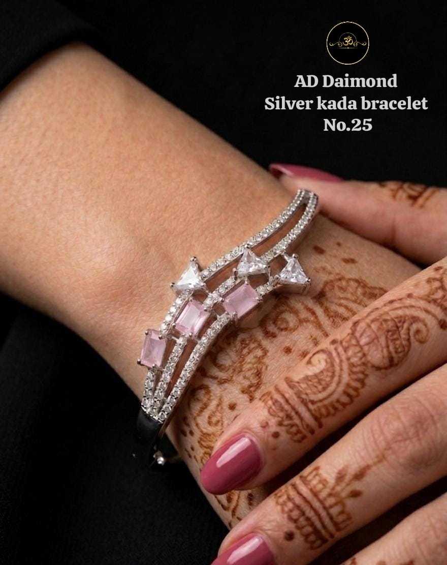Ynf Brass KESH127 040 Womens Jewellery Wholesale AD Diamond Bracelet Manufacturer - Jewellery Export