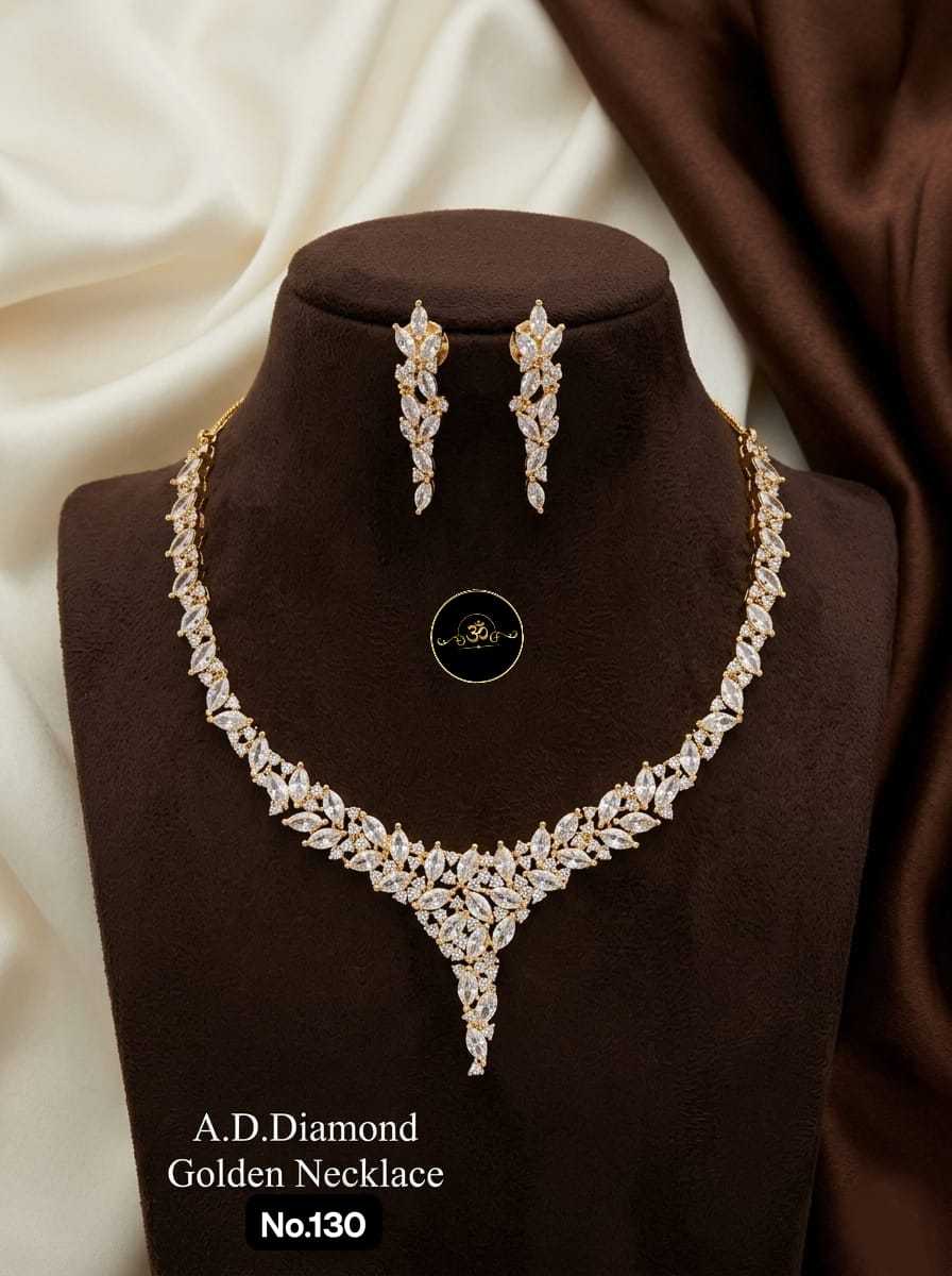 Ynf Brass KESH127 050 Womens Jewellery Wholesale Designer Crystal Necklaces Necklaces Set Manufacturer - Jewellery Export