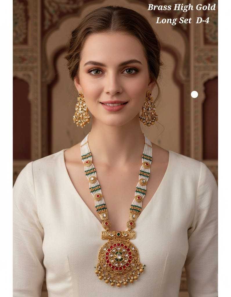 Ynf Brass KESH193 243 Womens Jewellery Wholesale Necklaces Set Rajwadi Necklaces Set Party Wear Jewelry Manufacturer - Jewellery Export