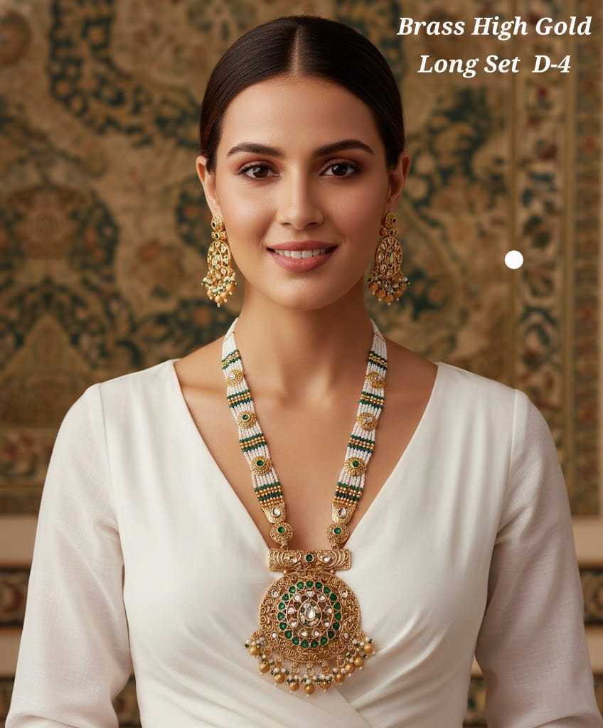 Ynf Brass KESH193 243 Womens Jewellery Wholesale Necklaces Set Rajwadi Necklaces Set Party Wear Jewelry Manufacturer - Jewellery Export