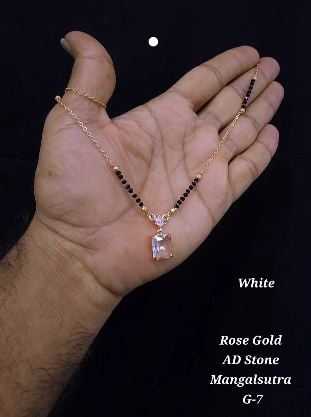 Ynf Brass KESH193 245 Womens Jewellery Wholesale Mangalsutras AD Diamond Necklace Stone Studded Jewelry Manufacturer - Jewellery Export