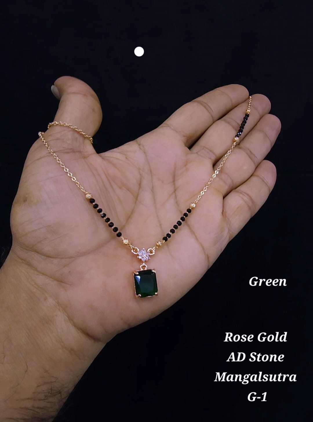Ynf Brass KESH193 245 Womens Jewellery Wholesale Mangalsutras AD Diamond Necklace Stone Studded Jewelry Manufacturer - Jewellery Export