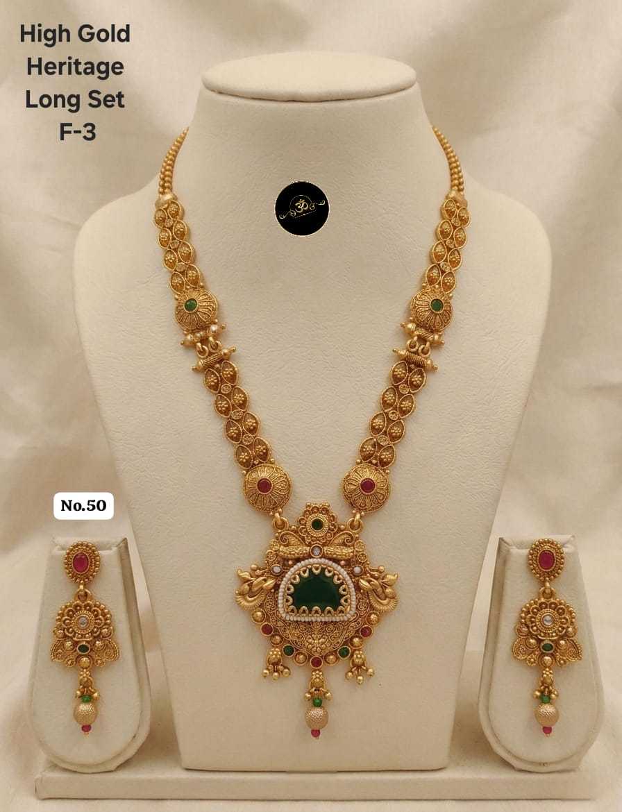 Ynf Brass RIN234 00 2 Womens Jewellery Wholesale Kundan Necklace Set Rajwadi Necklaces Set Manufacturer - Jewellery Export