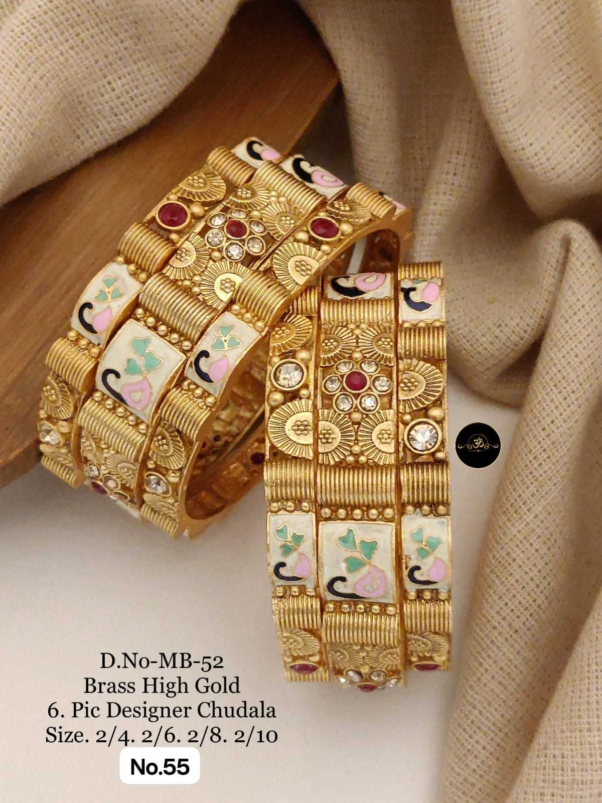 Ynf Brass RIN234 005 Womens Jewellery Wholesale Brass Gold Bangles Manufacturer - Jewellery Export