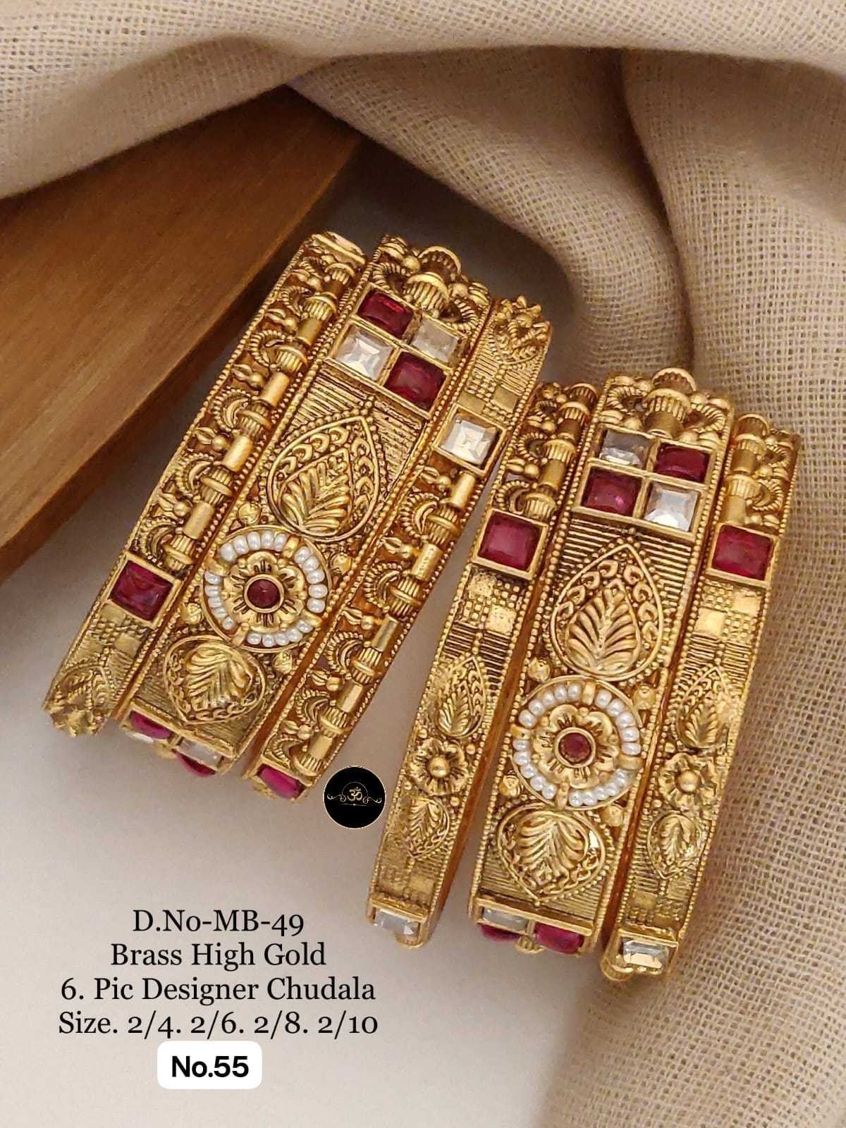 Ynf Brass RIN234 005 Womens Jewellery Wholesale Brass Gold Bangles Manufacturer - Jewellery Export