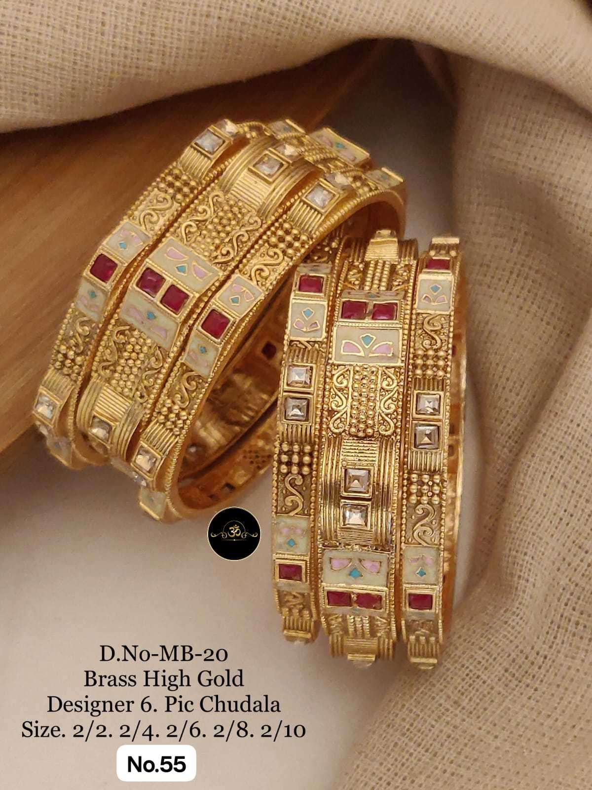 Ynf Brass RIN234 005 Womens Jewellery Wholesale Brass Gold Bangles Manufacturer - Jewellery Export