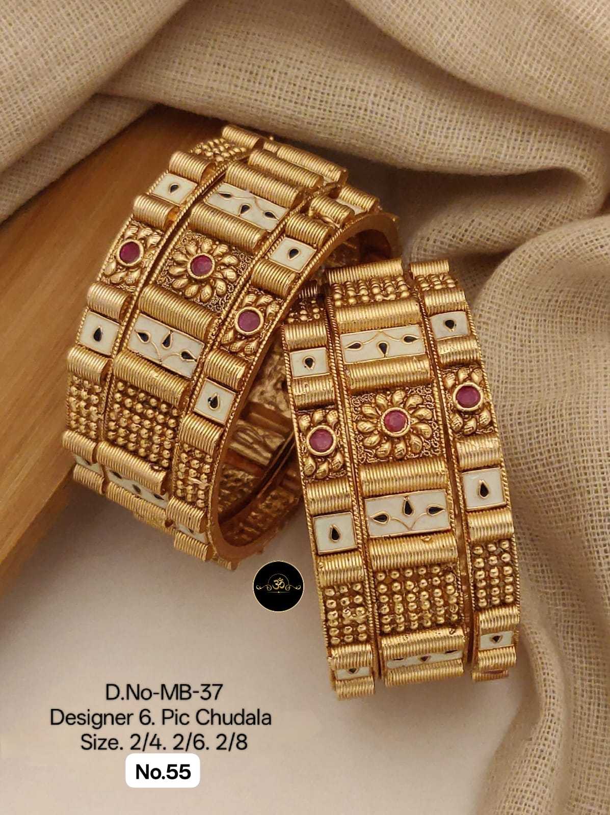 Ynf Brass RIN234 005 Womens Jewellery Wholesale Brass Gold Bangles Manufacturer - Jewellery Export