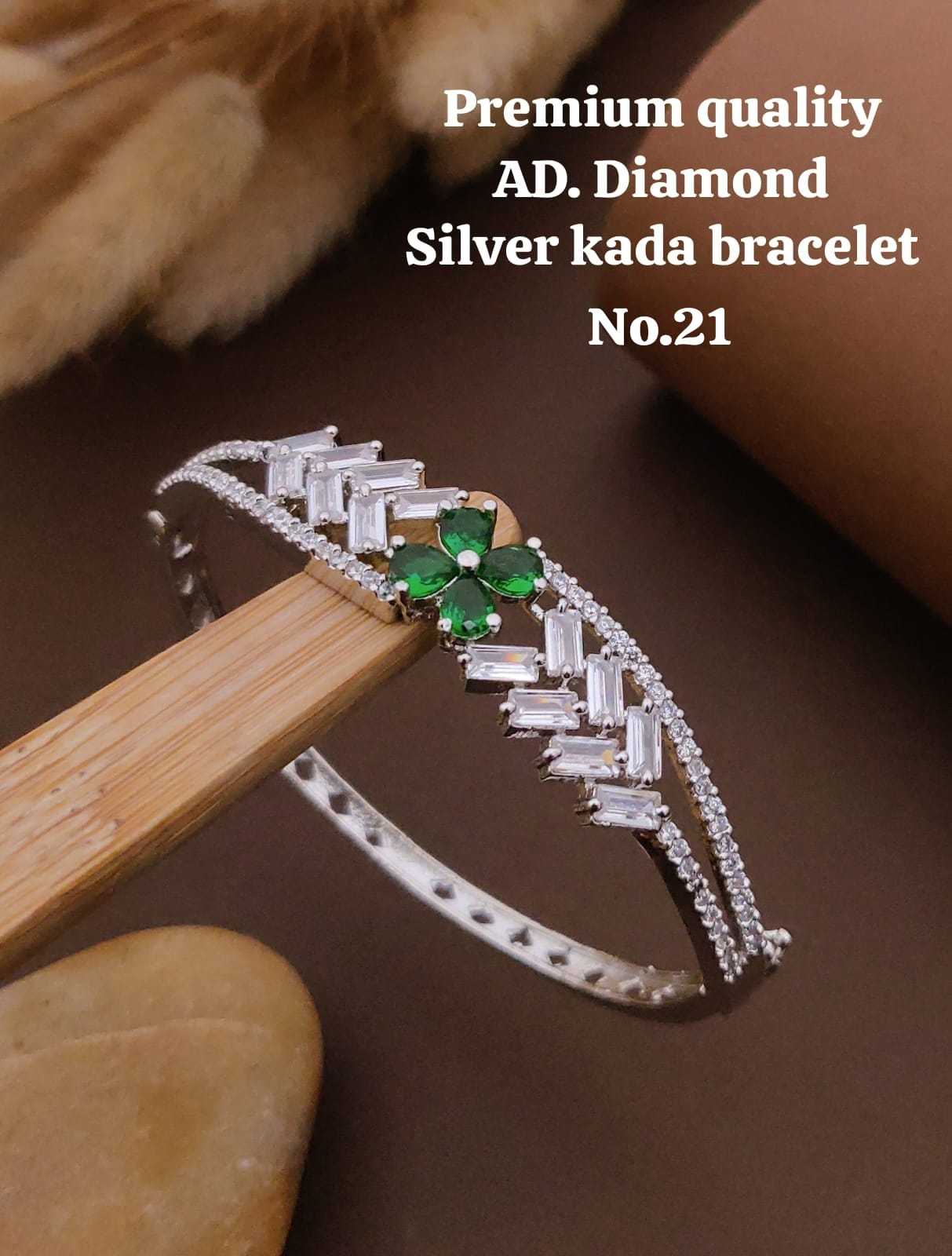 Ynf Brass RIN234 010 Womens Jewellery Wholesale AD Diamond Bracelet Manufacturer - Jewellery Export