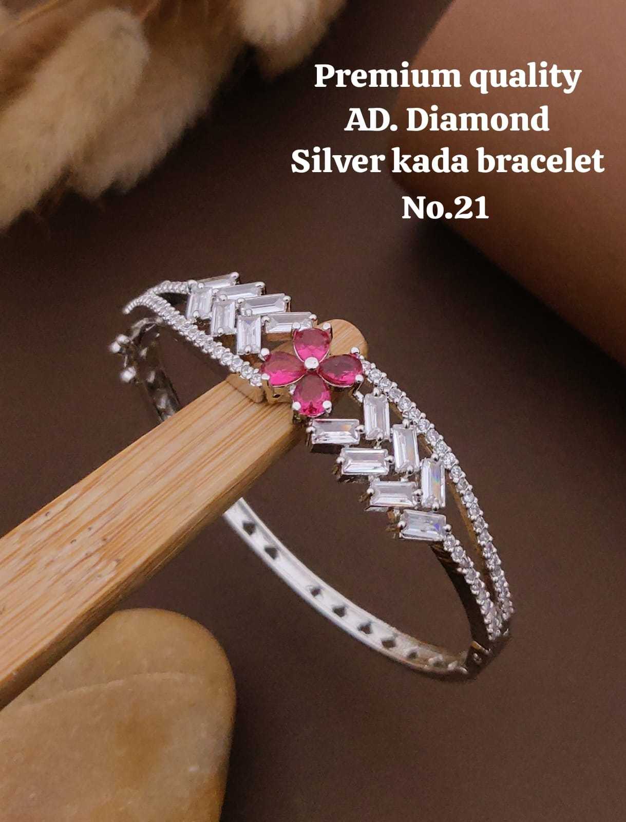 Ynf Brass RIN234 010 Womens Jewellery Wholesale AD Diamond Bracelet Manufacturer - Jewellery Export