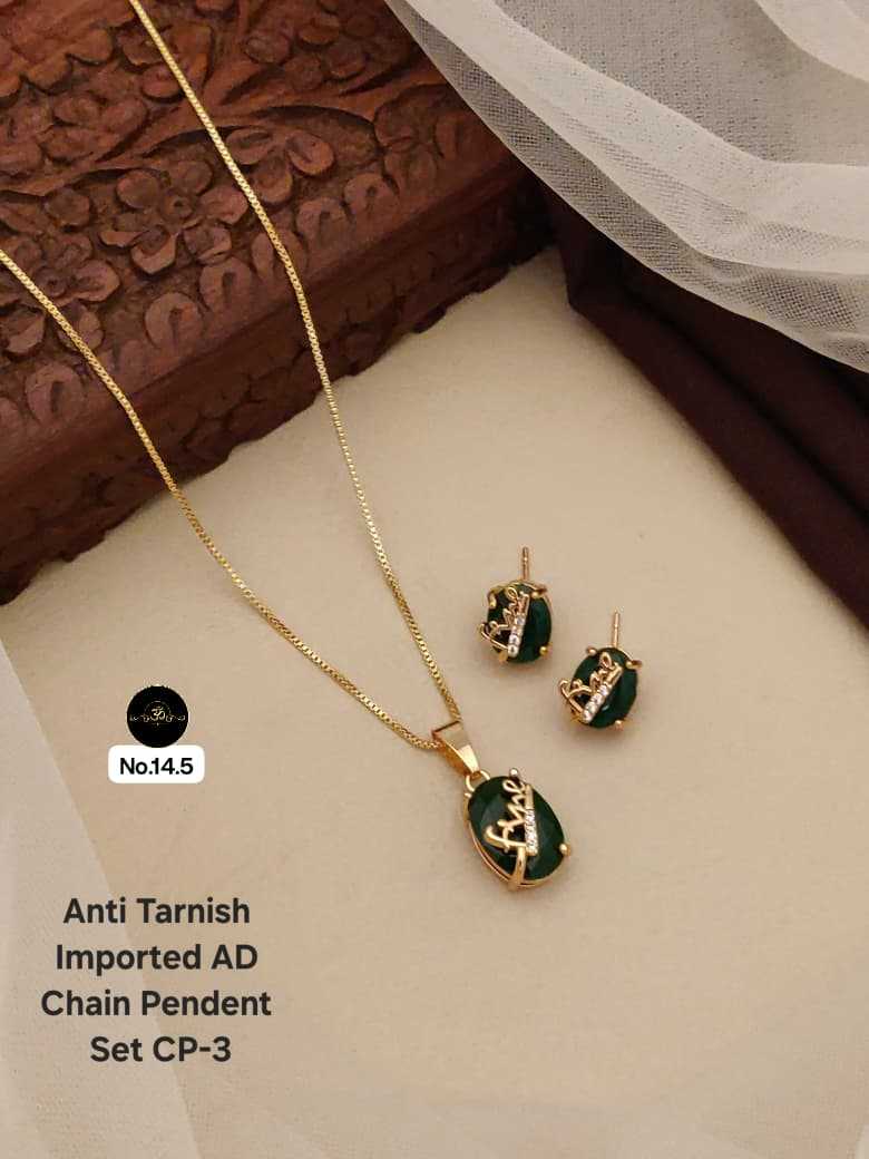 Ynf Brass RIN234 016 Womens Jewellery Wholesale Chain Pendant Set Manufacturer - Jewellery Export